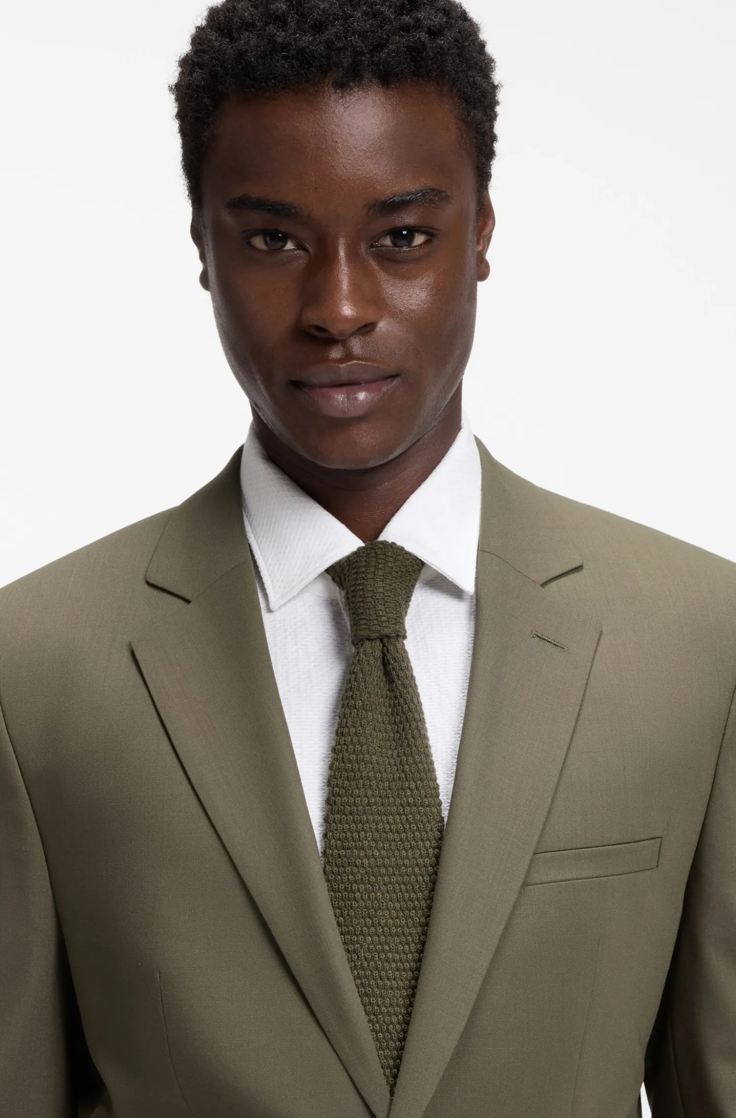 Knitted tie in cotton