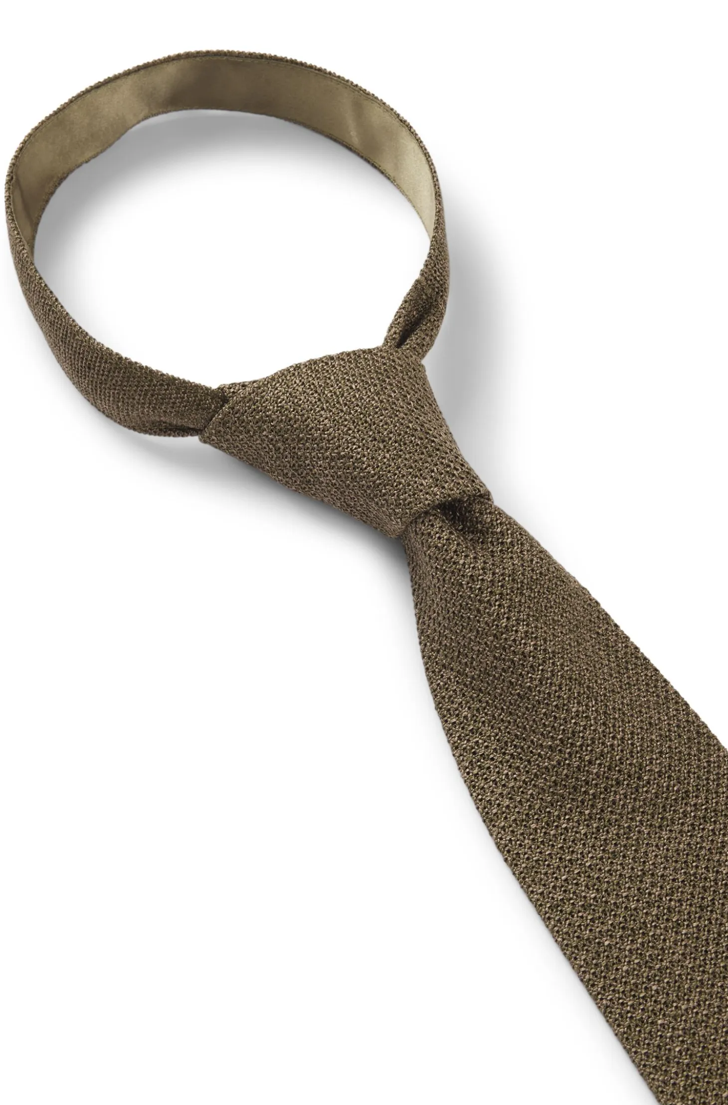 Knitted tie in silk