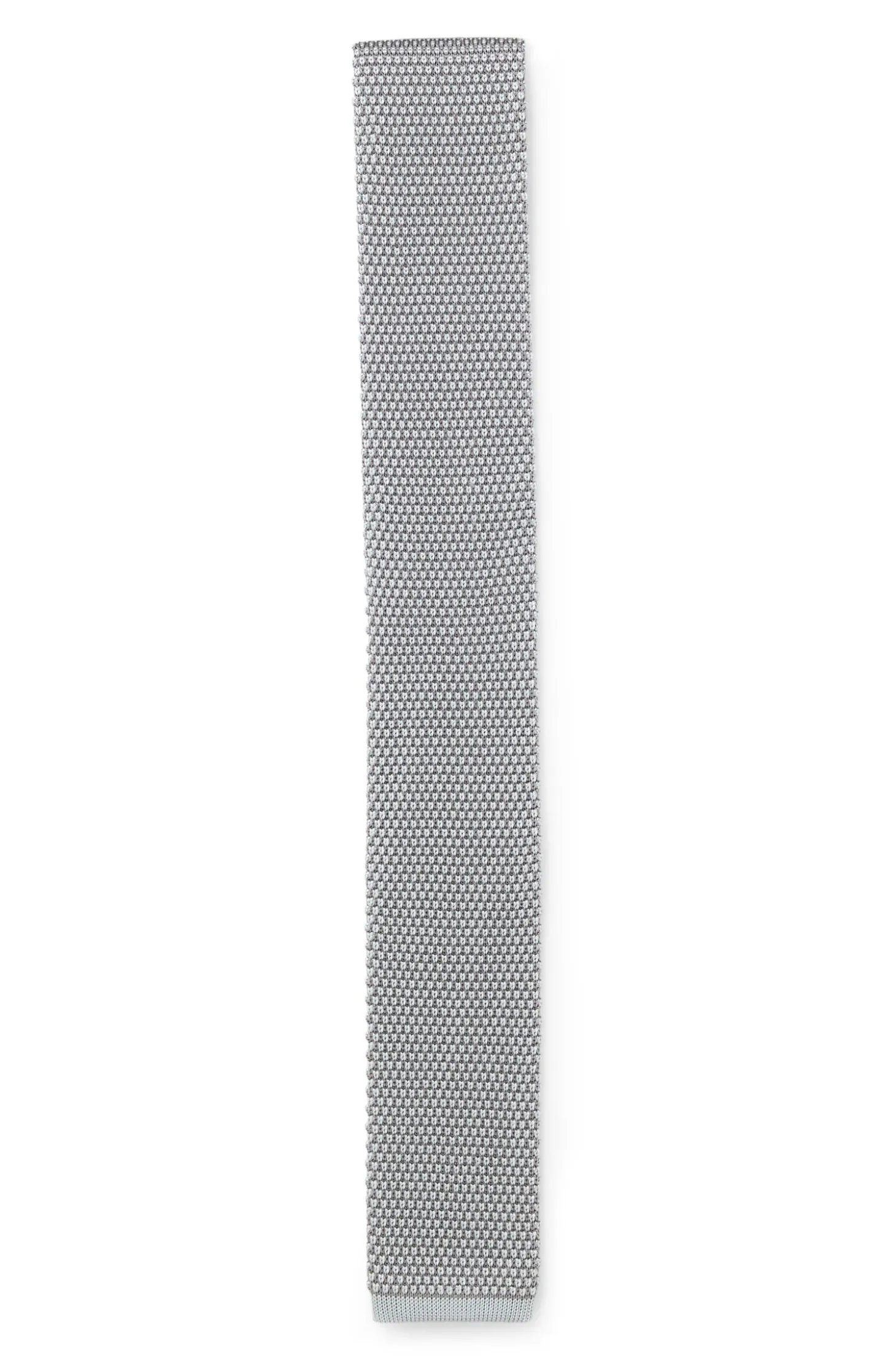 Knitted tie in silk