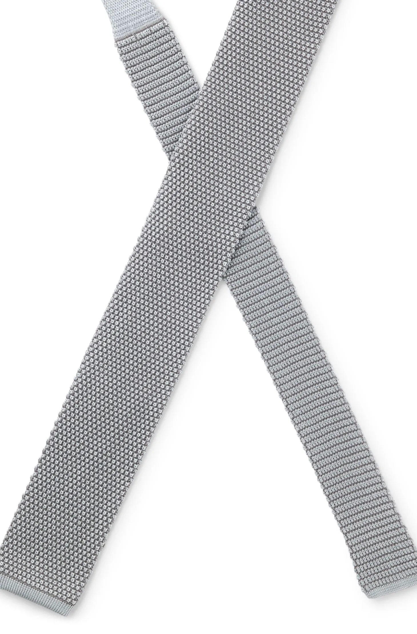 Knitted tie in silk