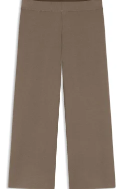 Knitted trousers in stretch fabric