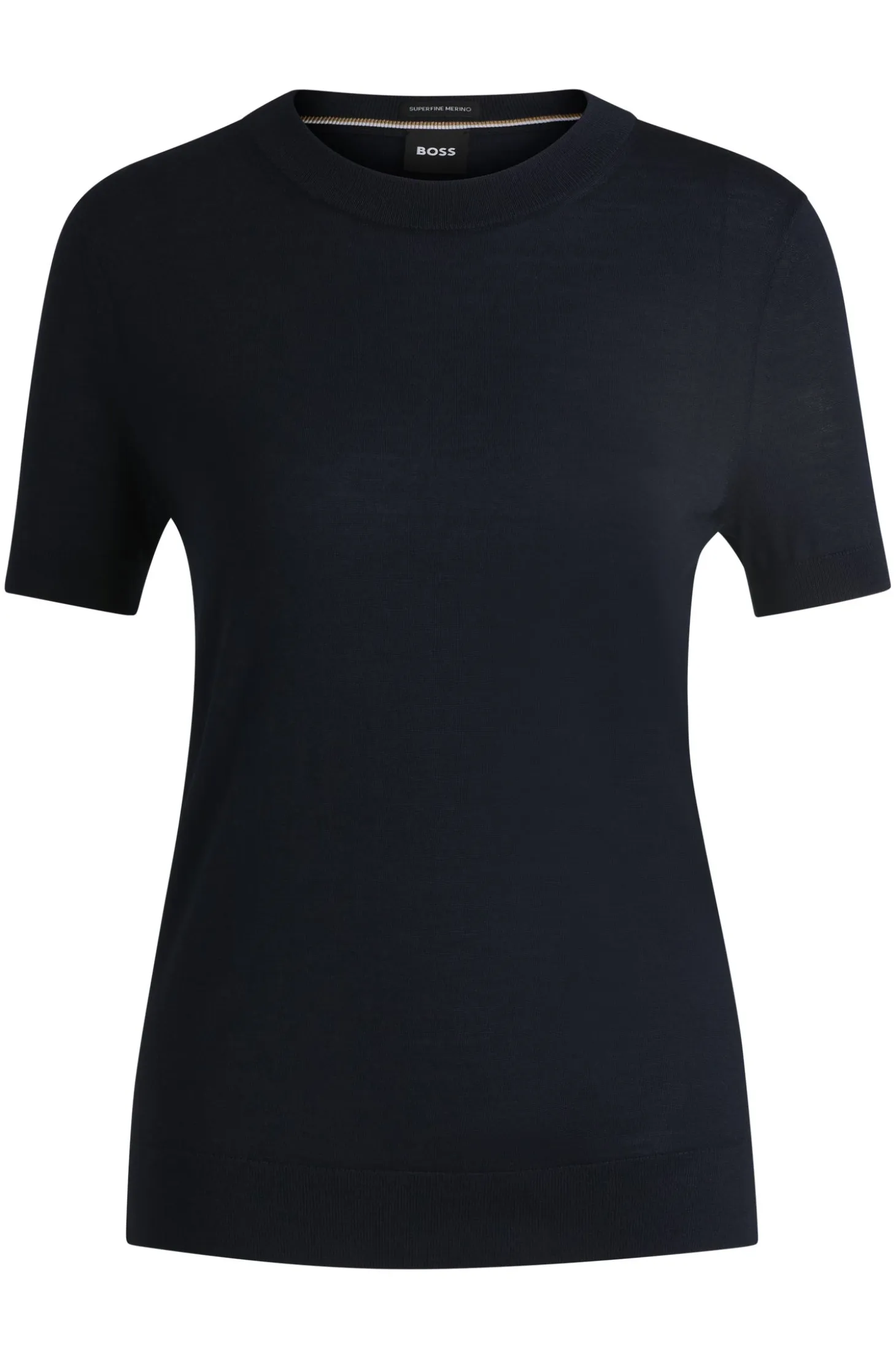 Knit t-shirt in merino wool