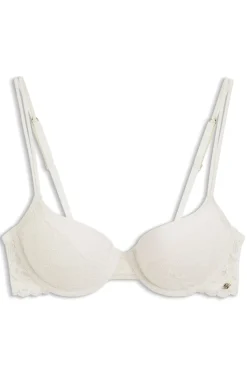 Lace underwire bra with double straps
