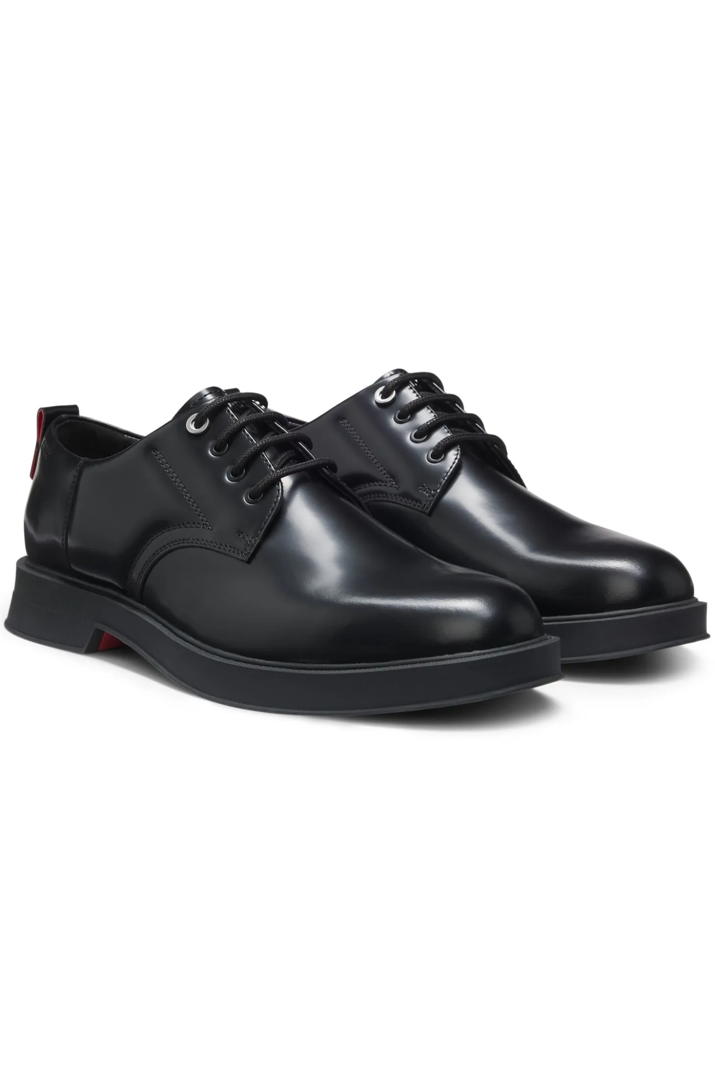 Leather Derby shoes with rubber outsole