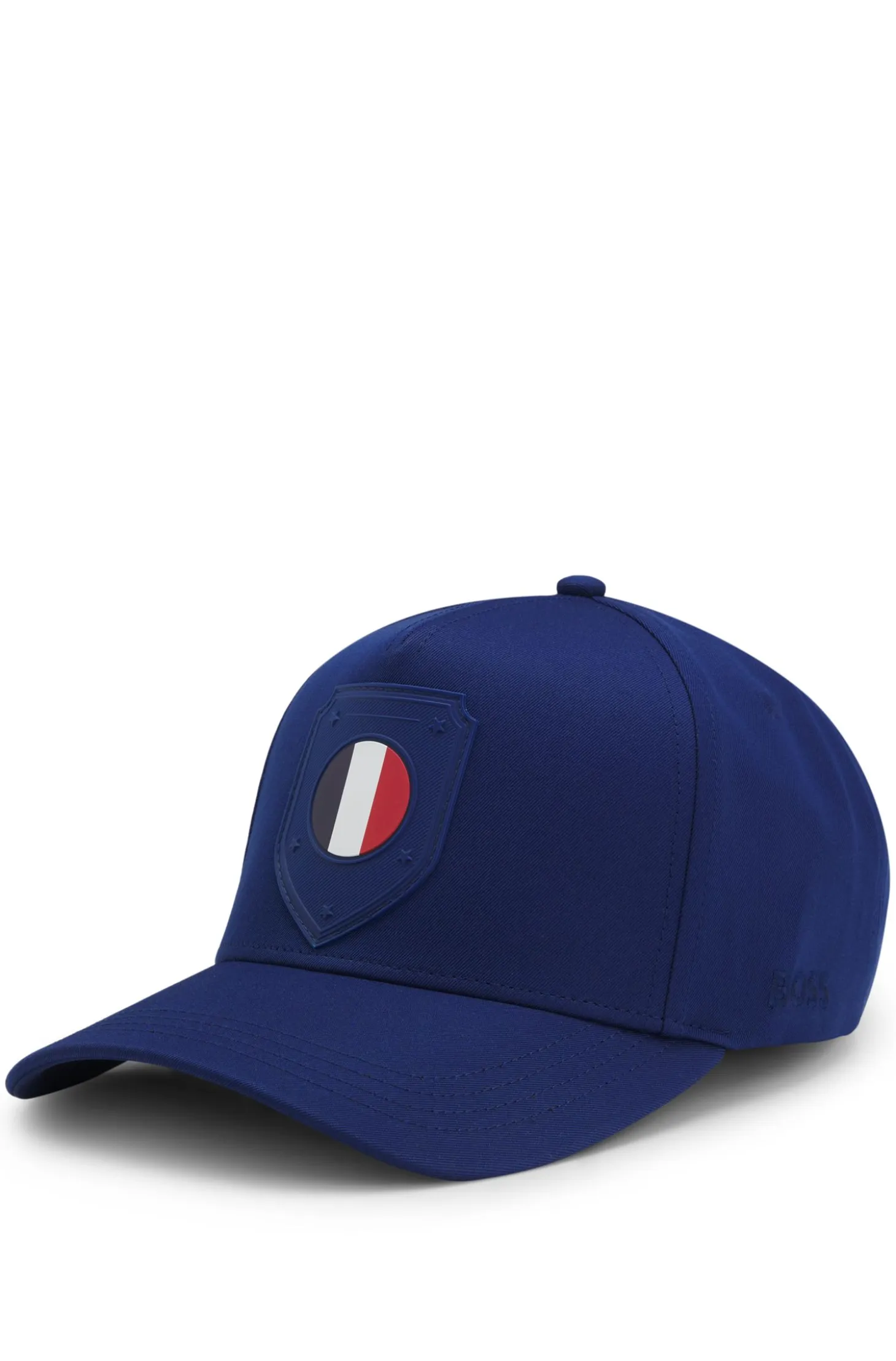 Logo cap in lustrous twill with country-flag badge