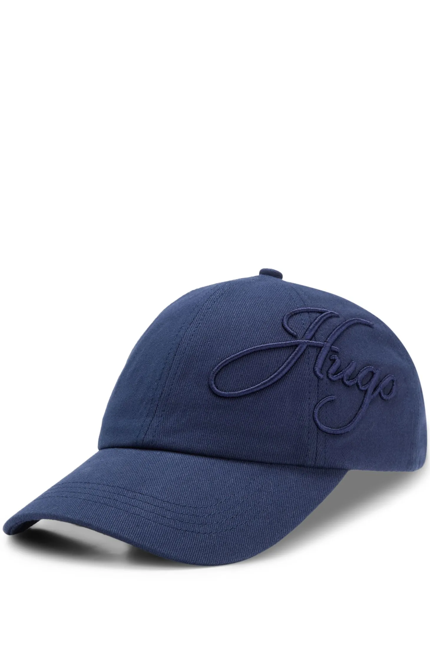 Logo-embroidered cap in cotton twill