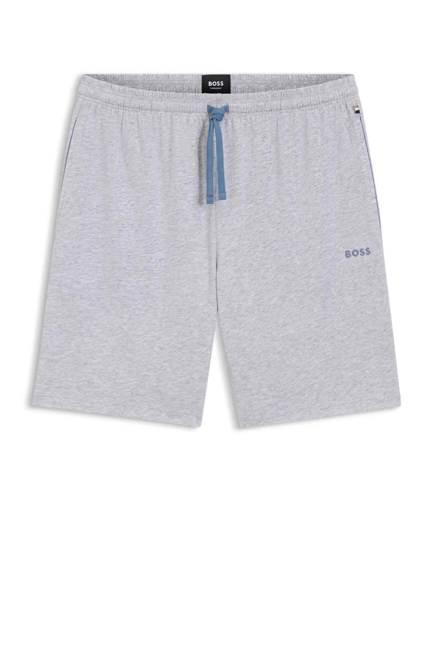 Logo-embroidered shorts in stretch cotton