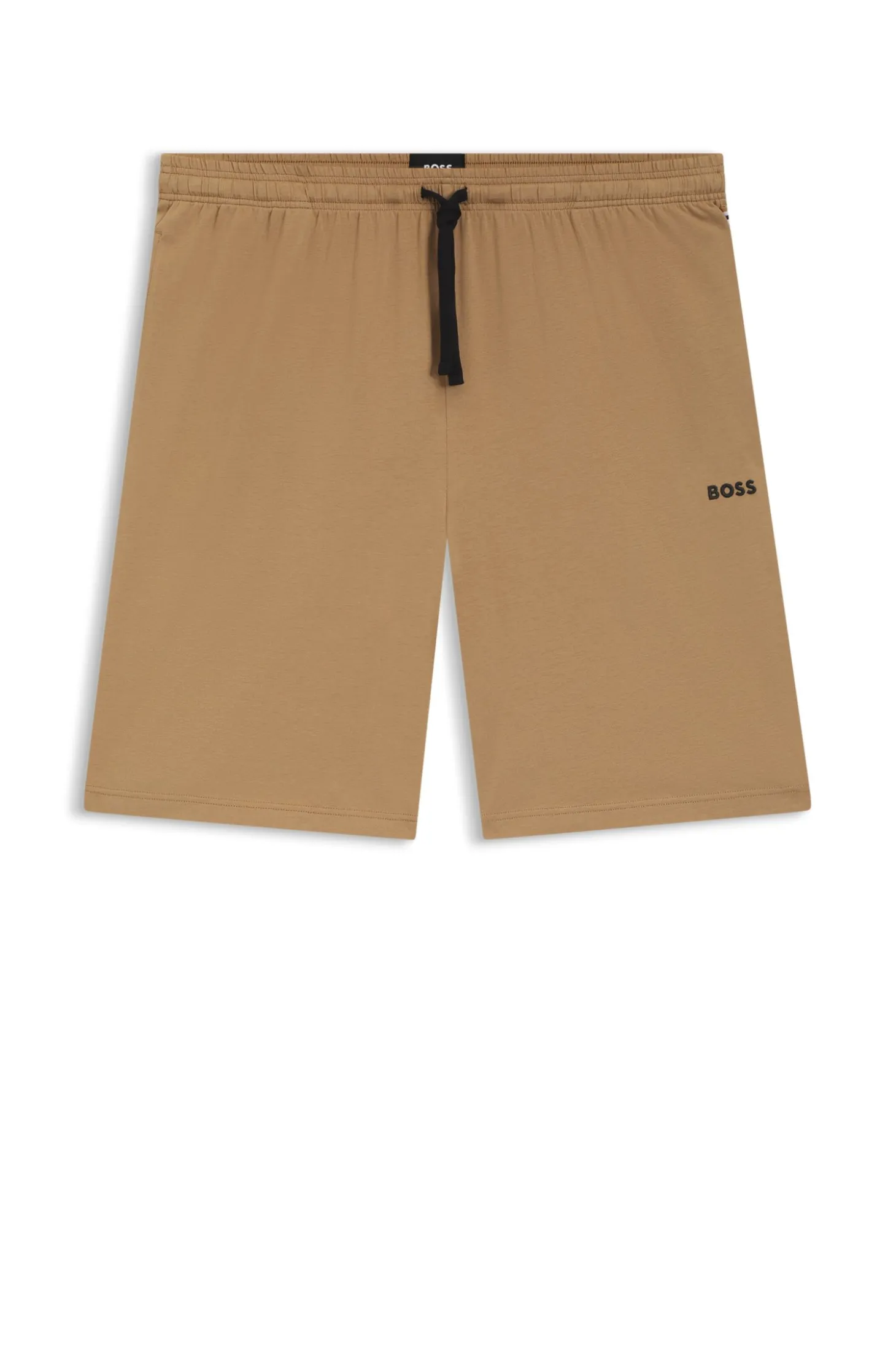 Logo-embroidered shorts in stretch cotton
