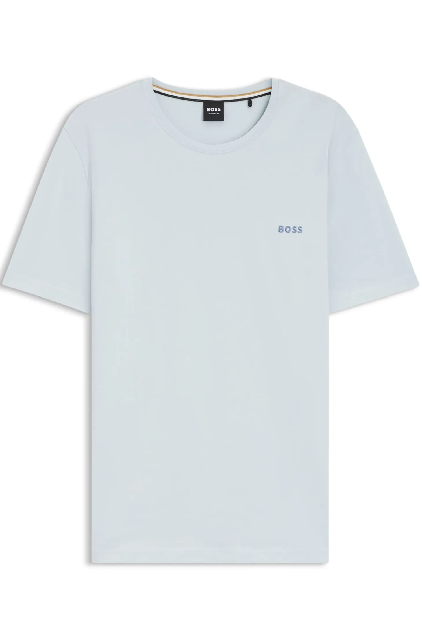 Logo-embroidered T-shirt in stretch cotton