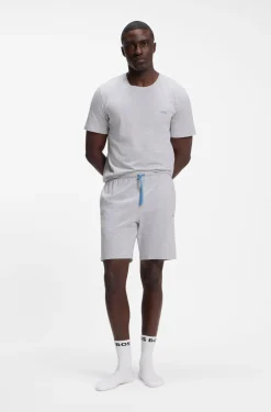 Logo-embroidered T-shirt in stretch cotton