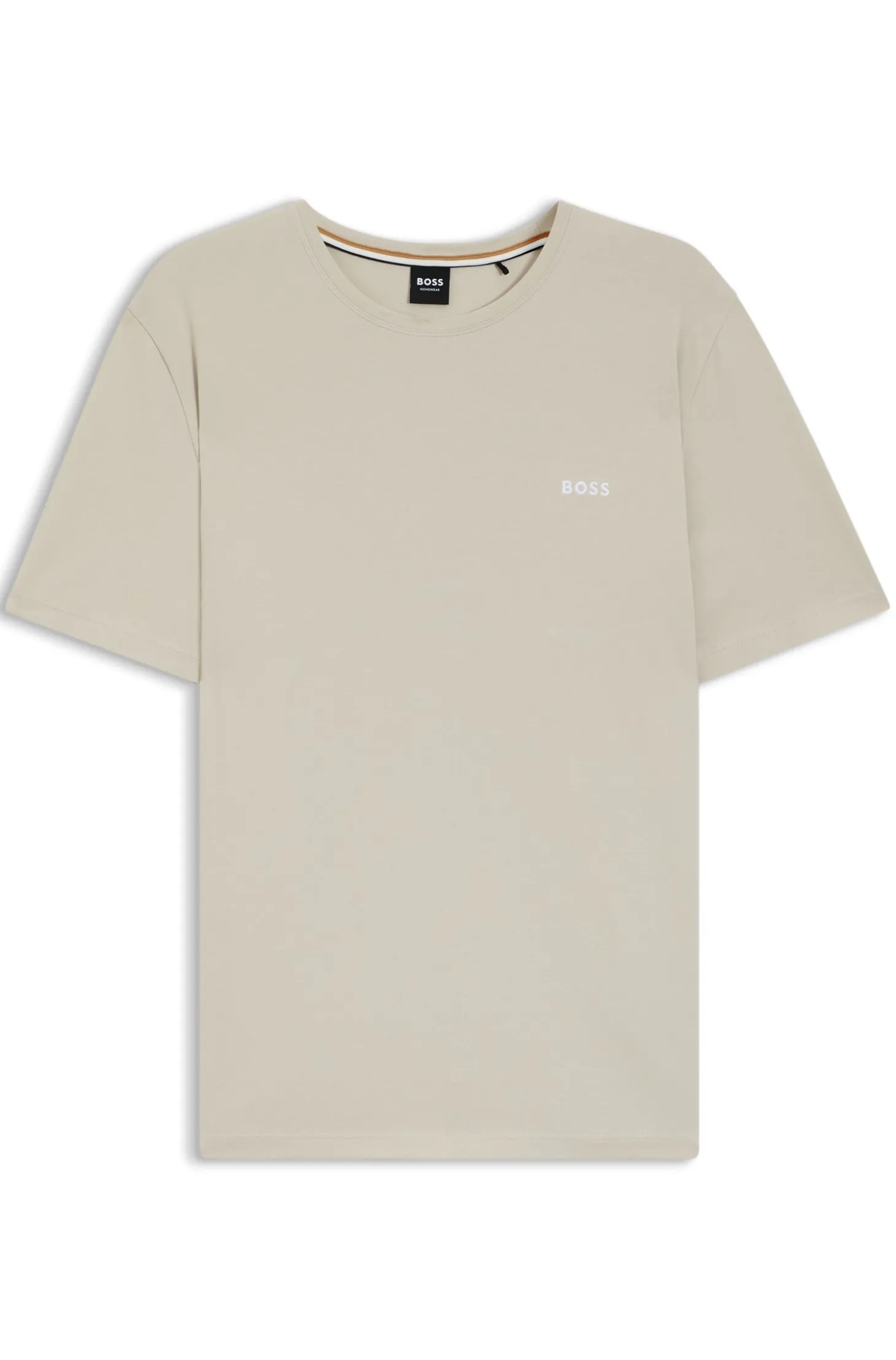 Logo-embroidered T-shirt in stretch cotton