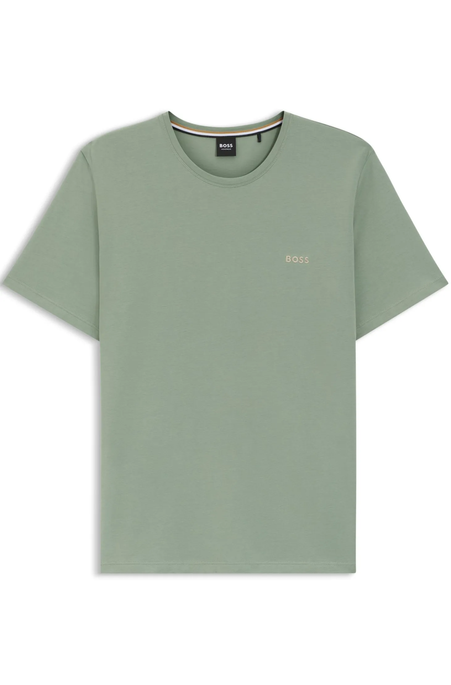 Logo-embroidered T-shirt in stretch cotton