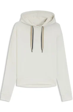 Logo hoodie with signature-stripe cords