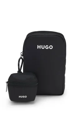 Logo phone holder with mini pouch