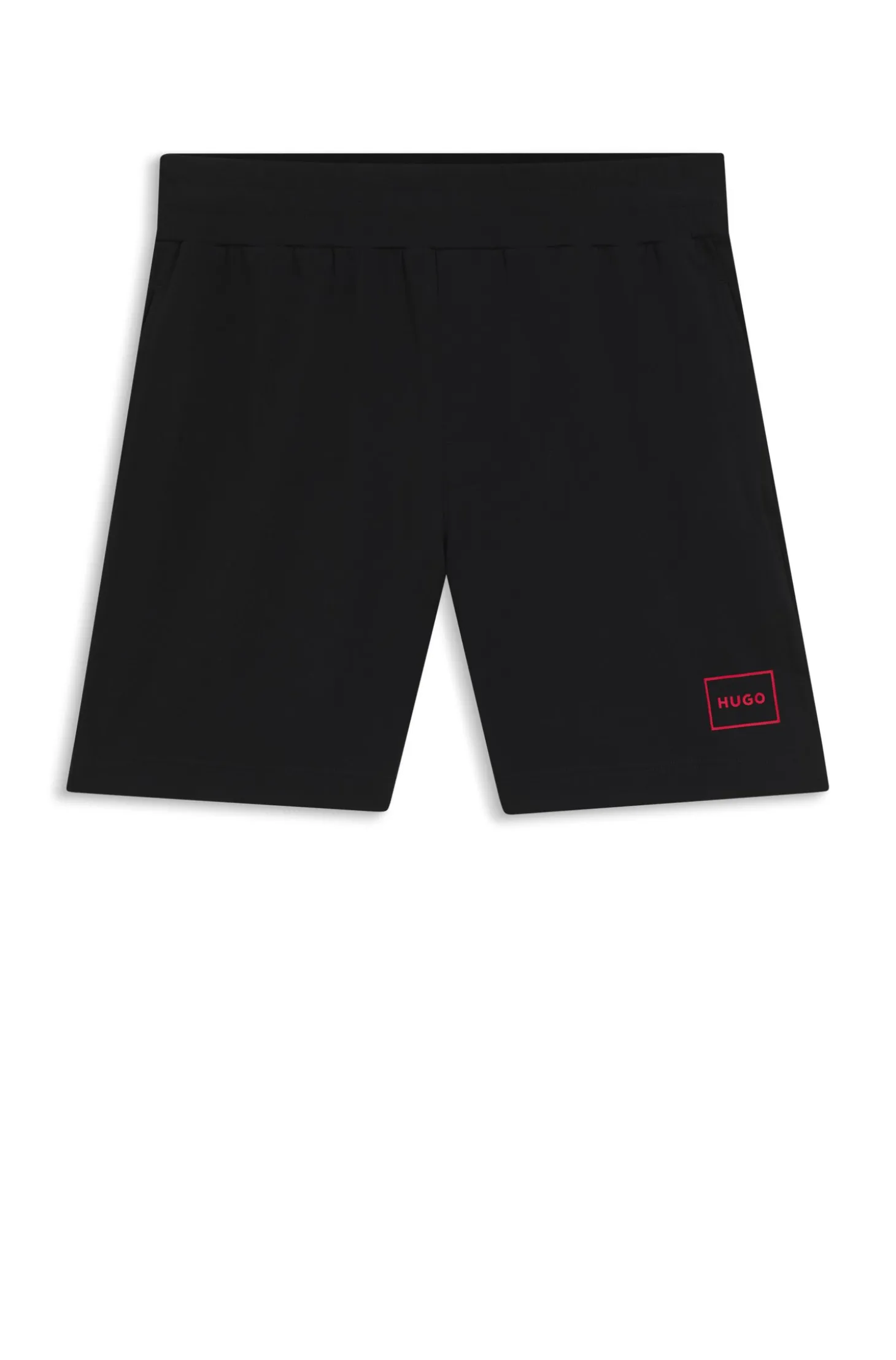 Logo-print loungewear shorts in stretch cotton