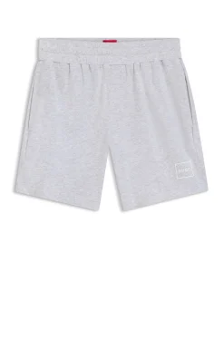 Logo-print loungewear shorts in stretch cotton