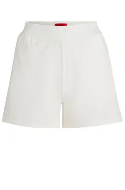Logo-print shorts in stretch fabric