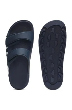 Logo sandals with double touch-closure straps