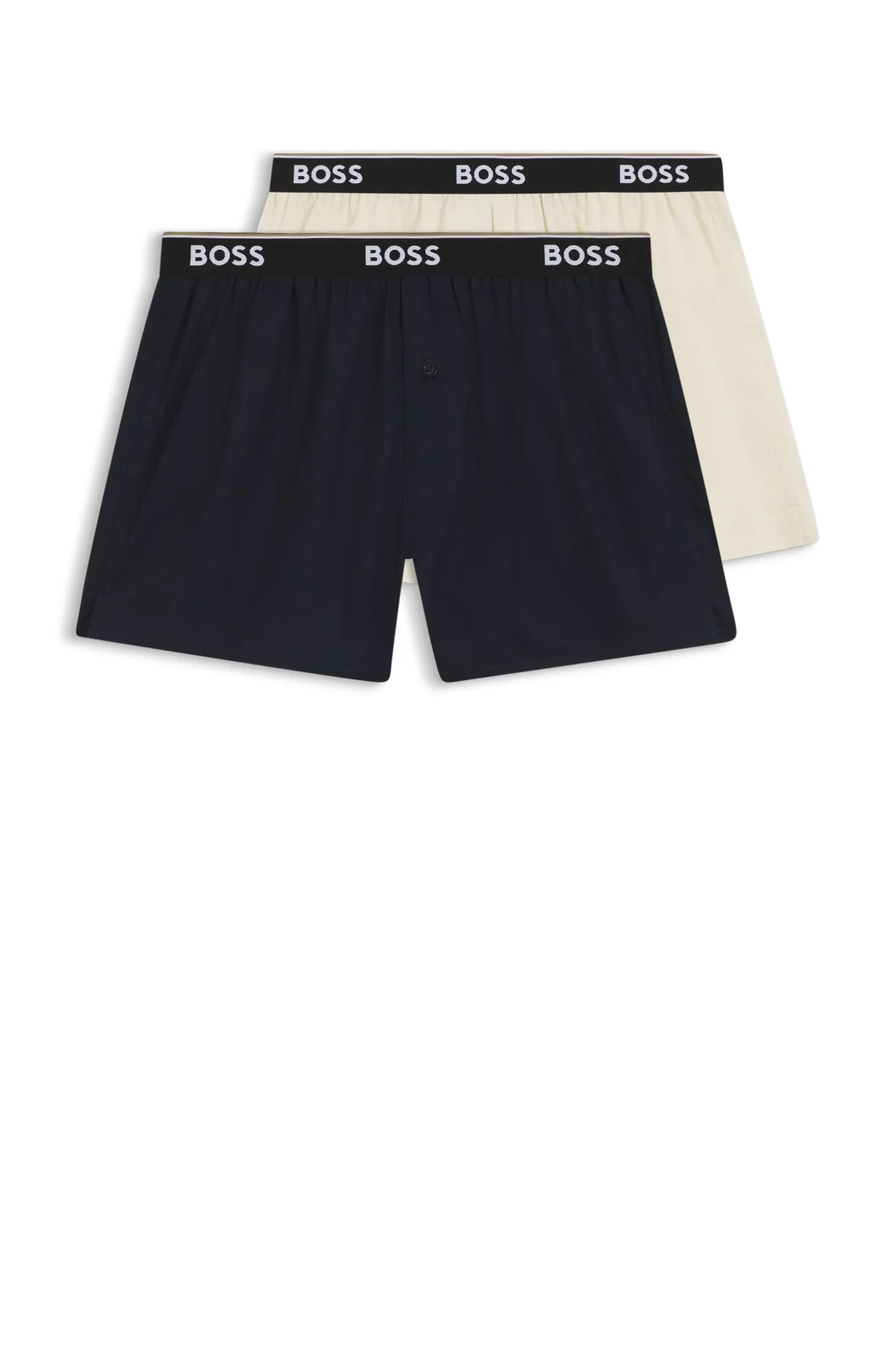 Logo-waistband pajama bottoms in soft cotton
