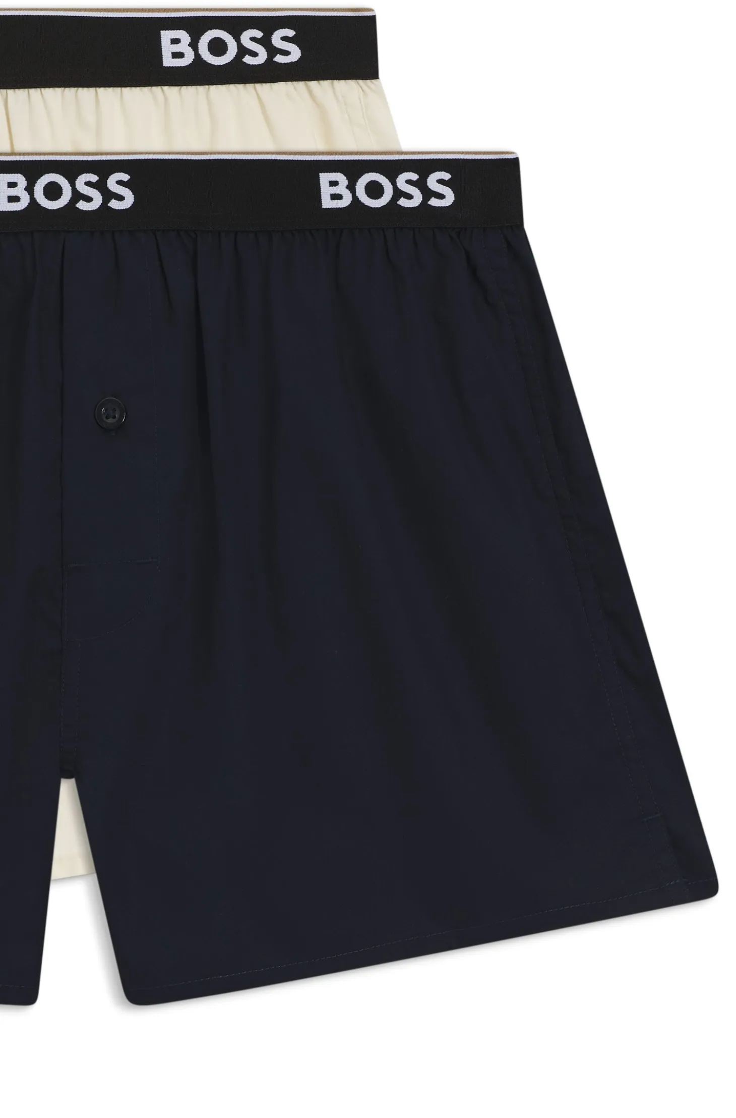 Logo-waistband pajama bottoms in soft cotton