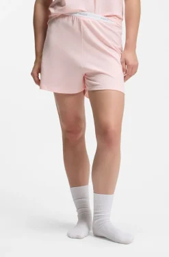 Logo-waistband pyjama shorts in stretch-cotton jersey