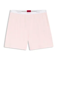 Logo-waistband pyjama shorts in stretch-cotton jersey