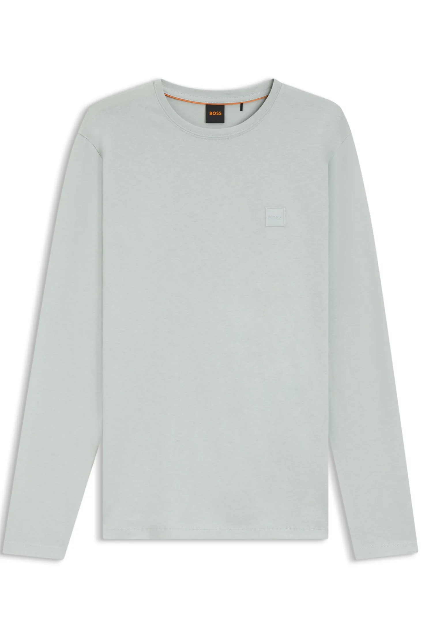 Long-sleeved T-shirt in cotton with logo patch