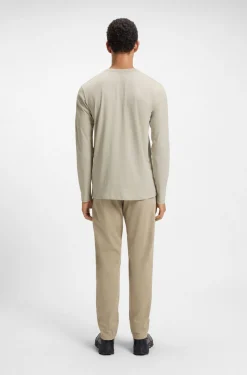 Long-sleeved T-shirt in cotton with logo patch