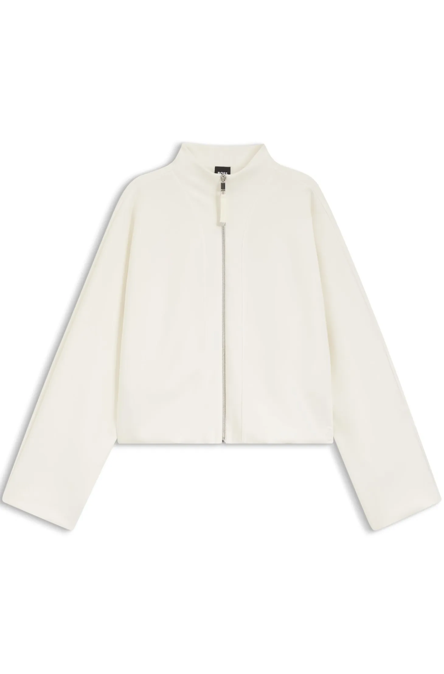 Loose-fit bomber jacket in stretch jersey