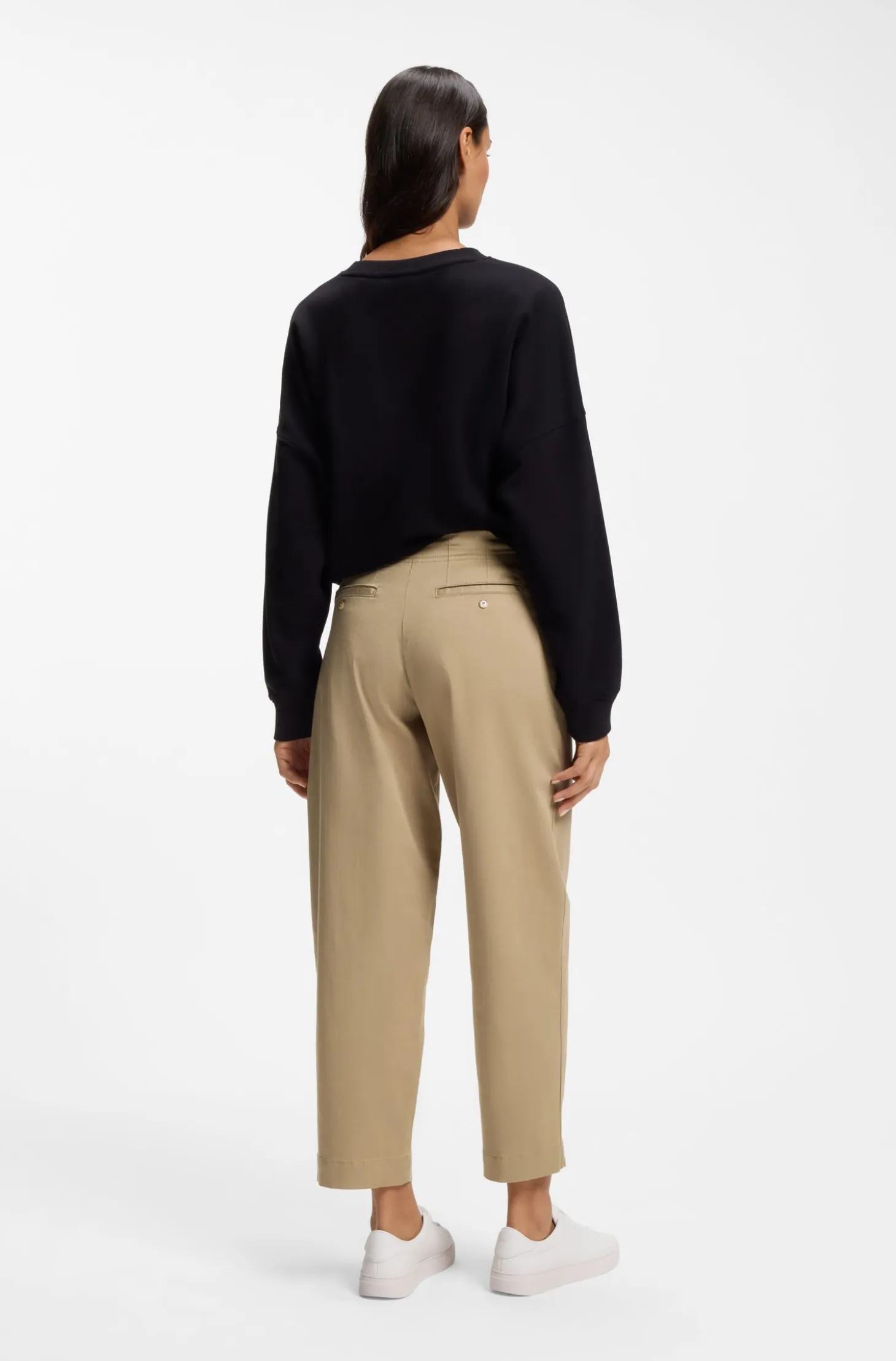 Loose-fit chinos in stretch-cotton twill