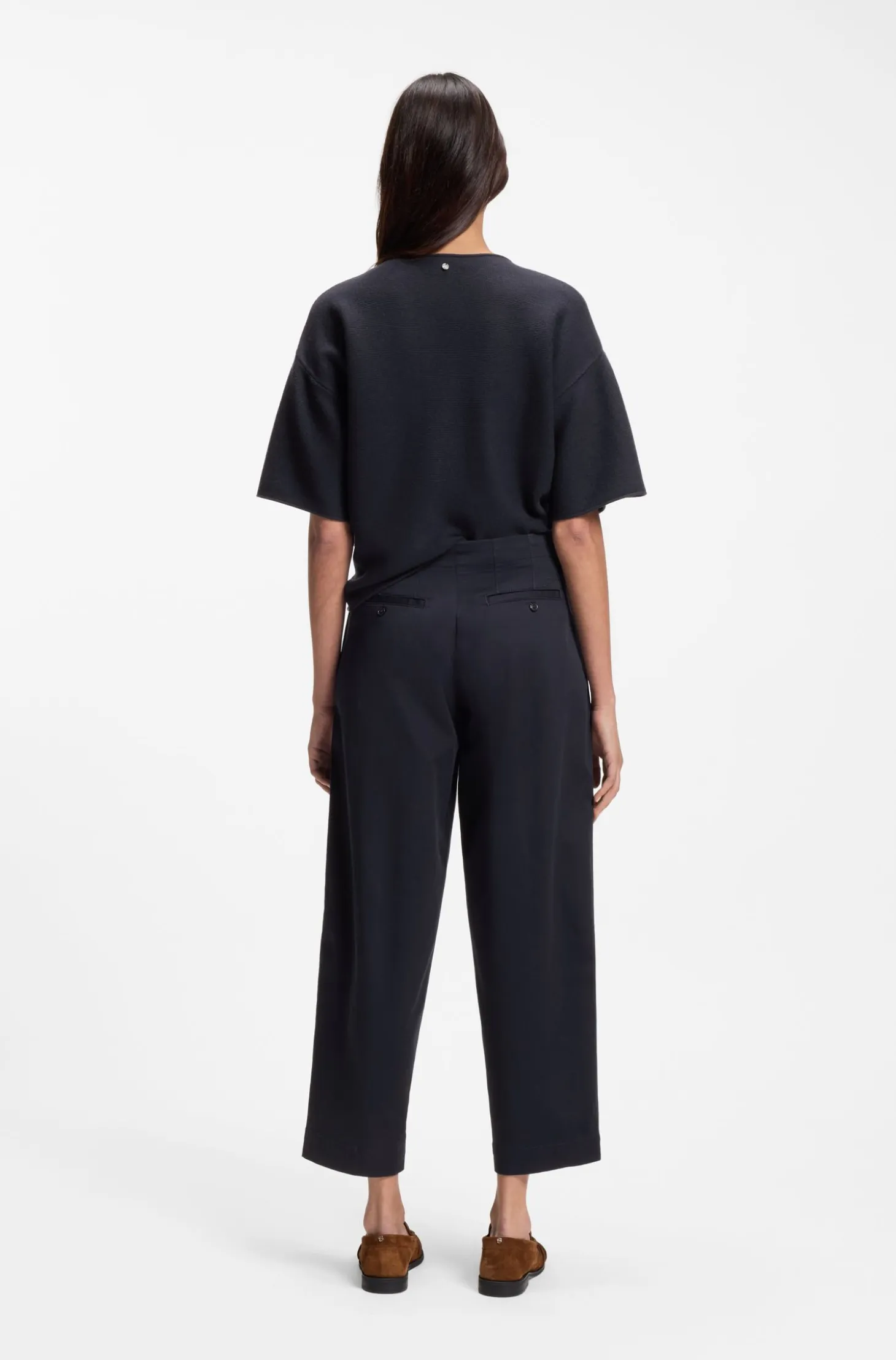 Loose-fit chinos in stretch-cotton twill