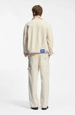 Loose-fit jeans in ecru denim