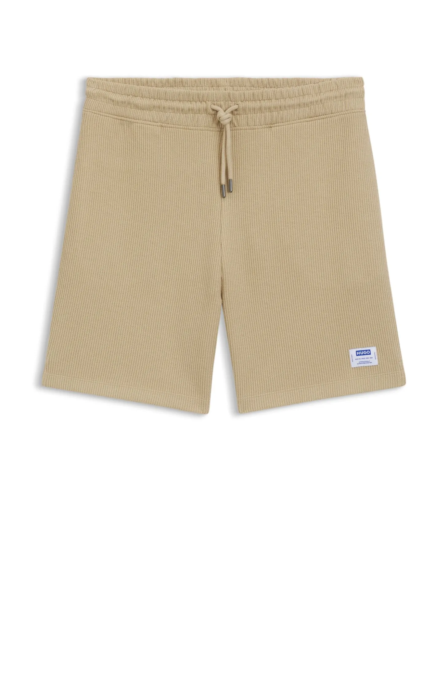 Loose-fit shorts in a waffle-structured cotton blend