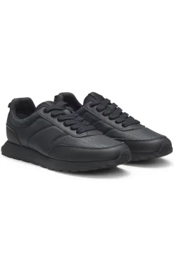Low-top trainers with monogrammed uppers