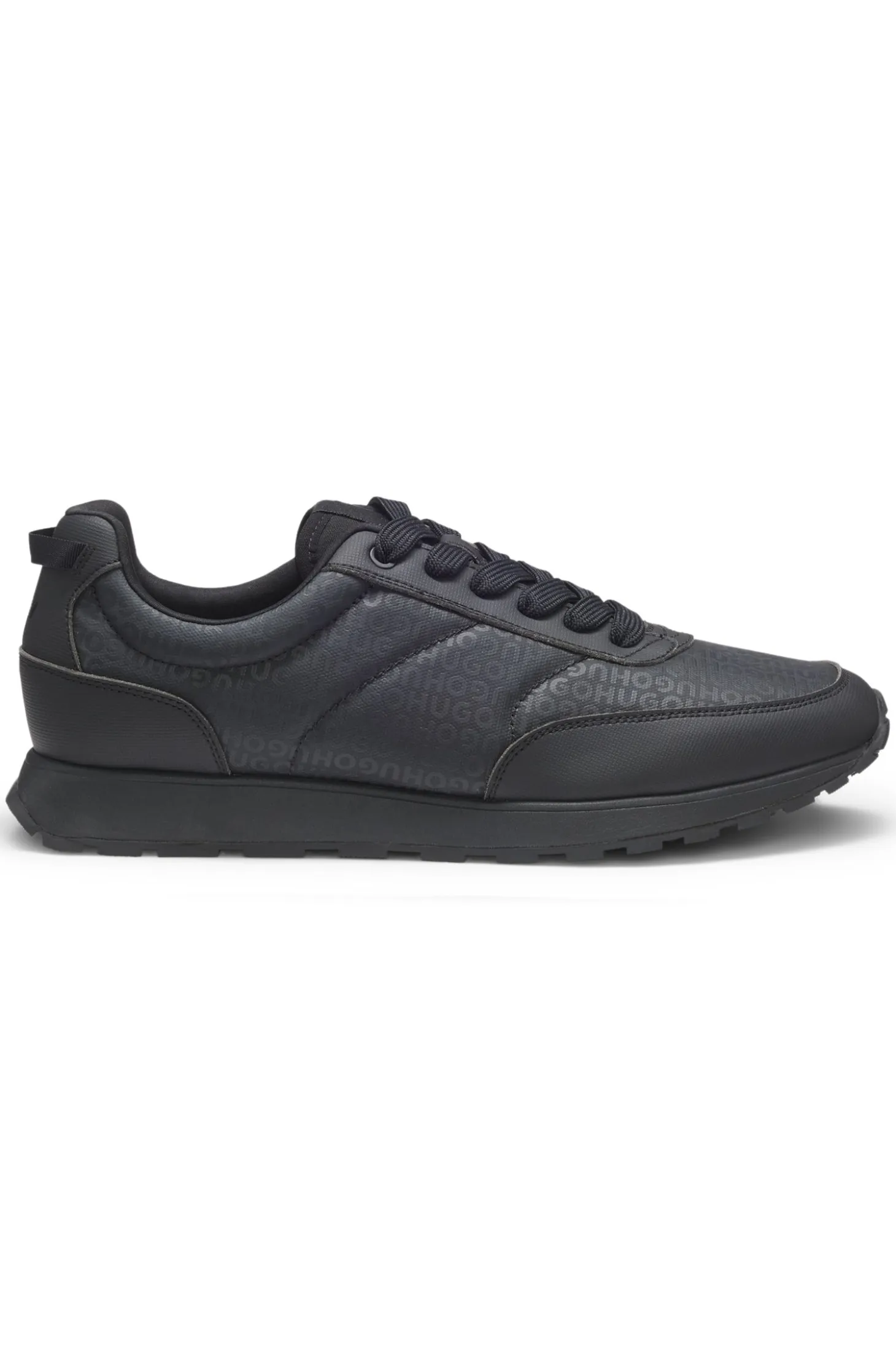 Low-top trainers with monogrammed uppers