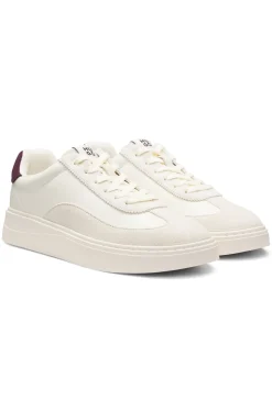 Low-top trainers with suede trims