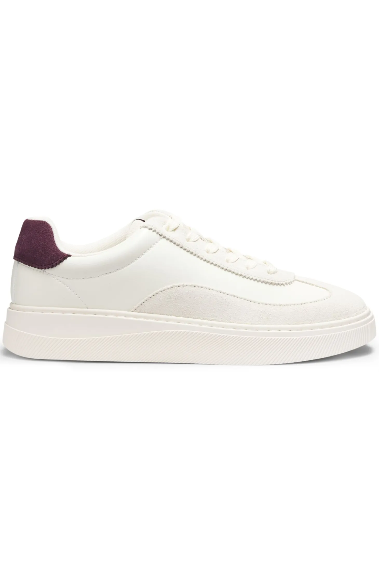Low-top trainers with suede trims