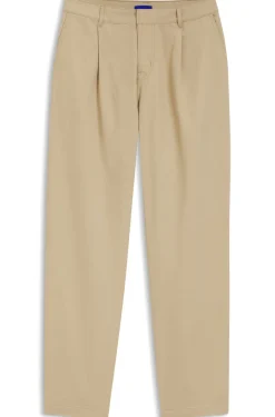 Low-waisted cotton trousers with paracord belt detail