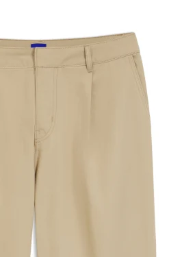 Low-waisted cotton trousers with paracord belt detail