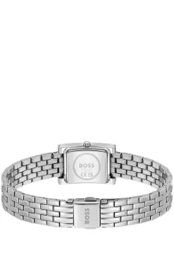 LUCY PRECIOUS Crystal-embellished silver-tone watch with silver-white dial