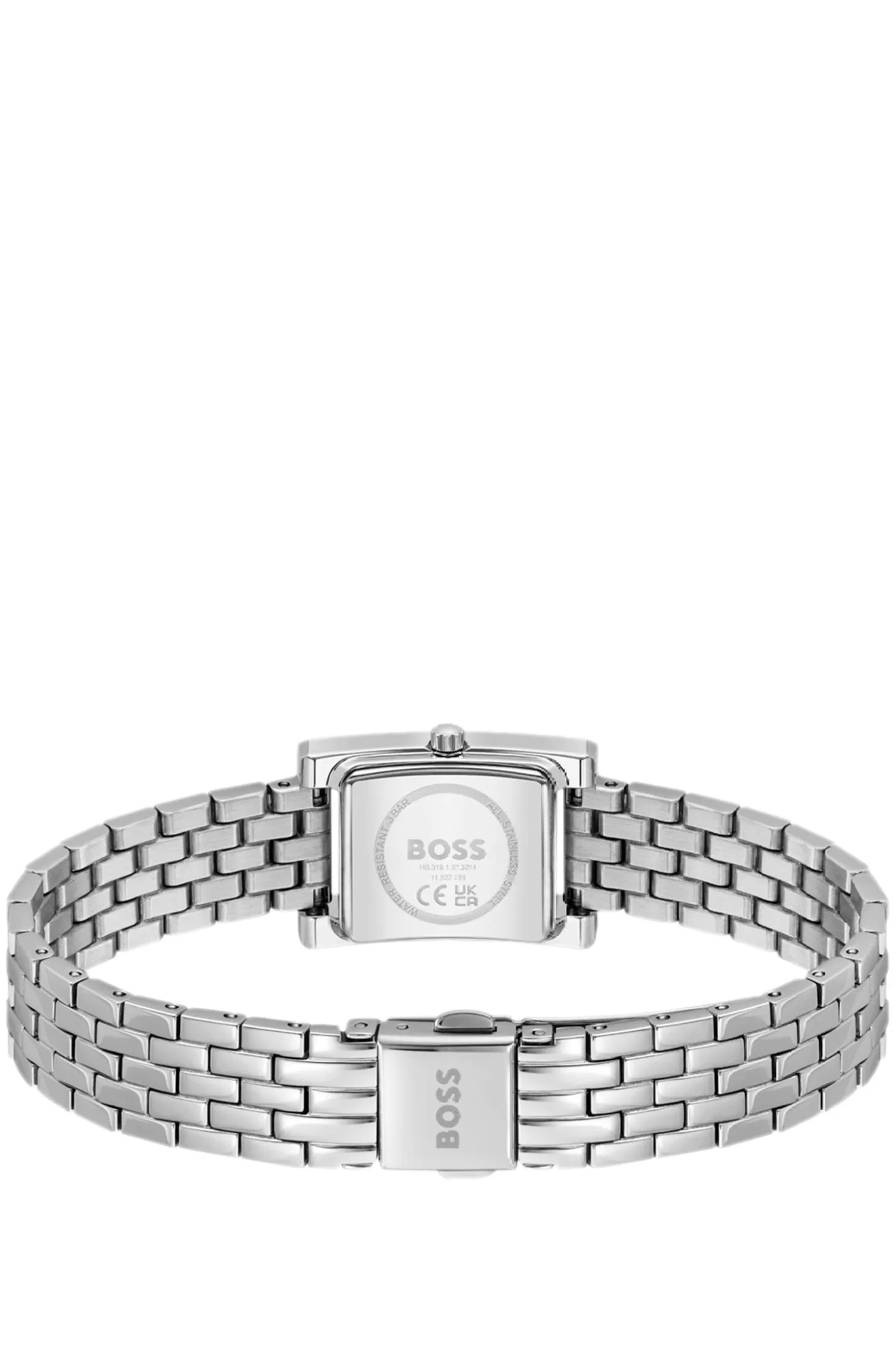 LUCY PRECIOUS Crystal-embellished silver-tone watch with silver-white dial