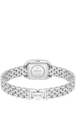 Mae Petite stainless-steel watch with crystal-set bezel