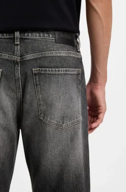 Maine regular-fit jeans in black stretch denim
