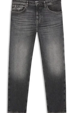 Maine regular-fit jeans in black stretch denim