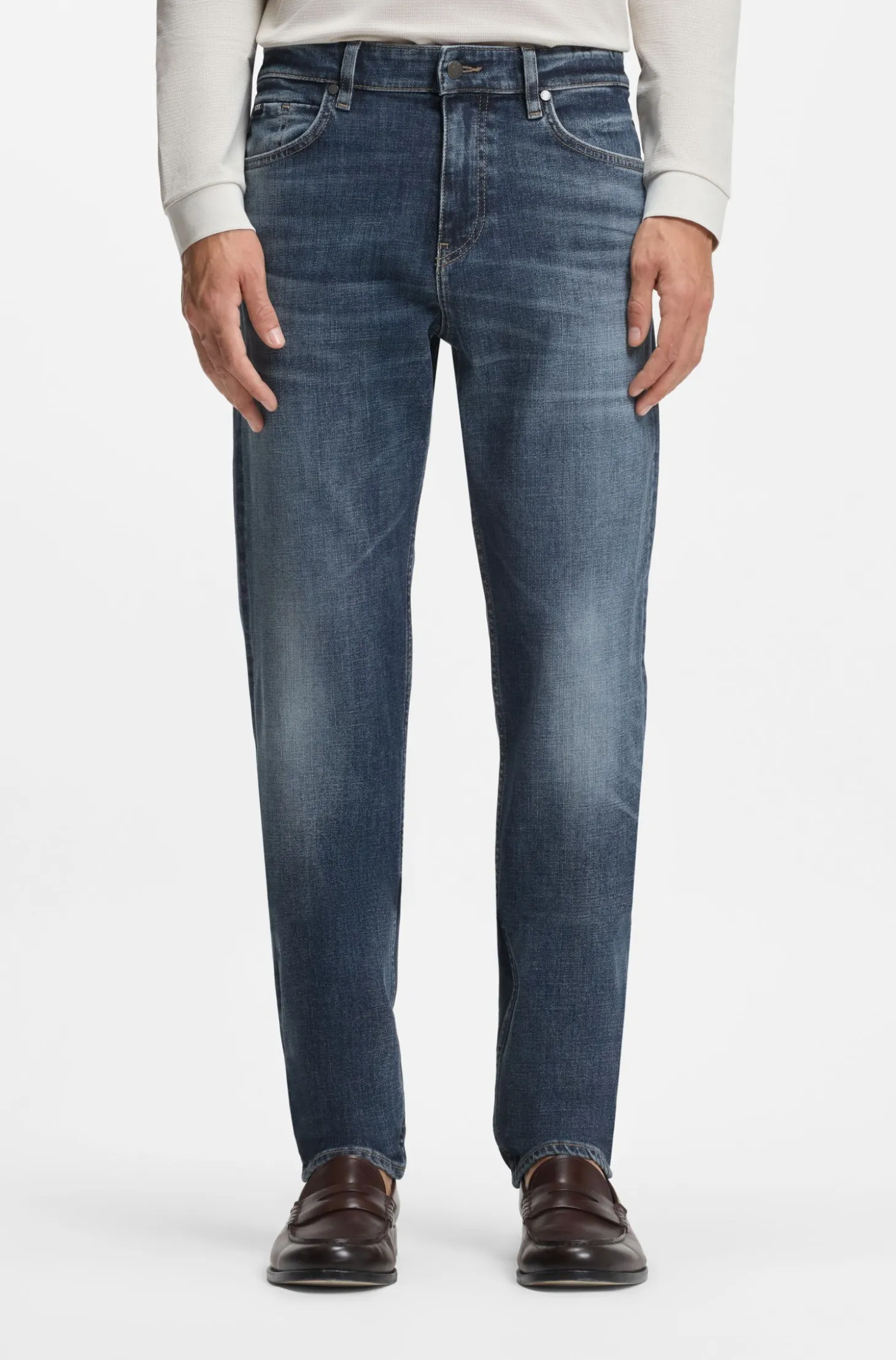 Maine regular-fit jeans in blue comfort-stretch denim