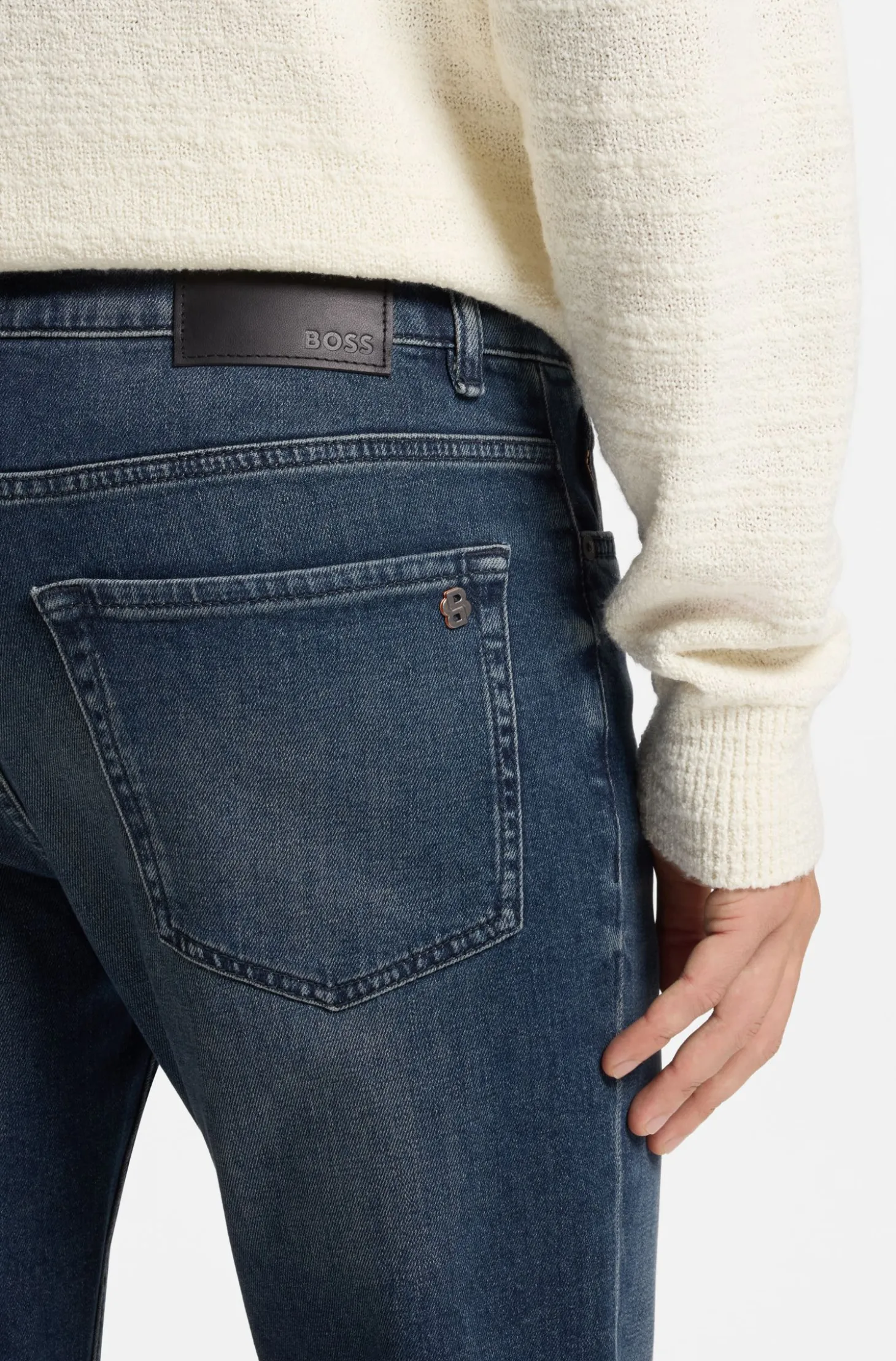 Maine regular-fit jeans in blue comfort-stretch denim