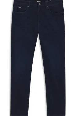 Maine regular-fit jeans in dark-blue denim