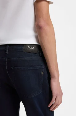 Maine regular-fit jeans in dark-blue denim