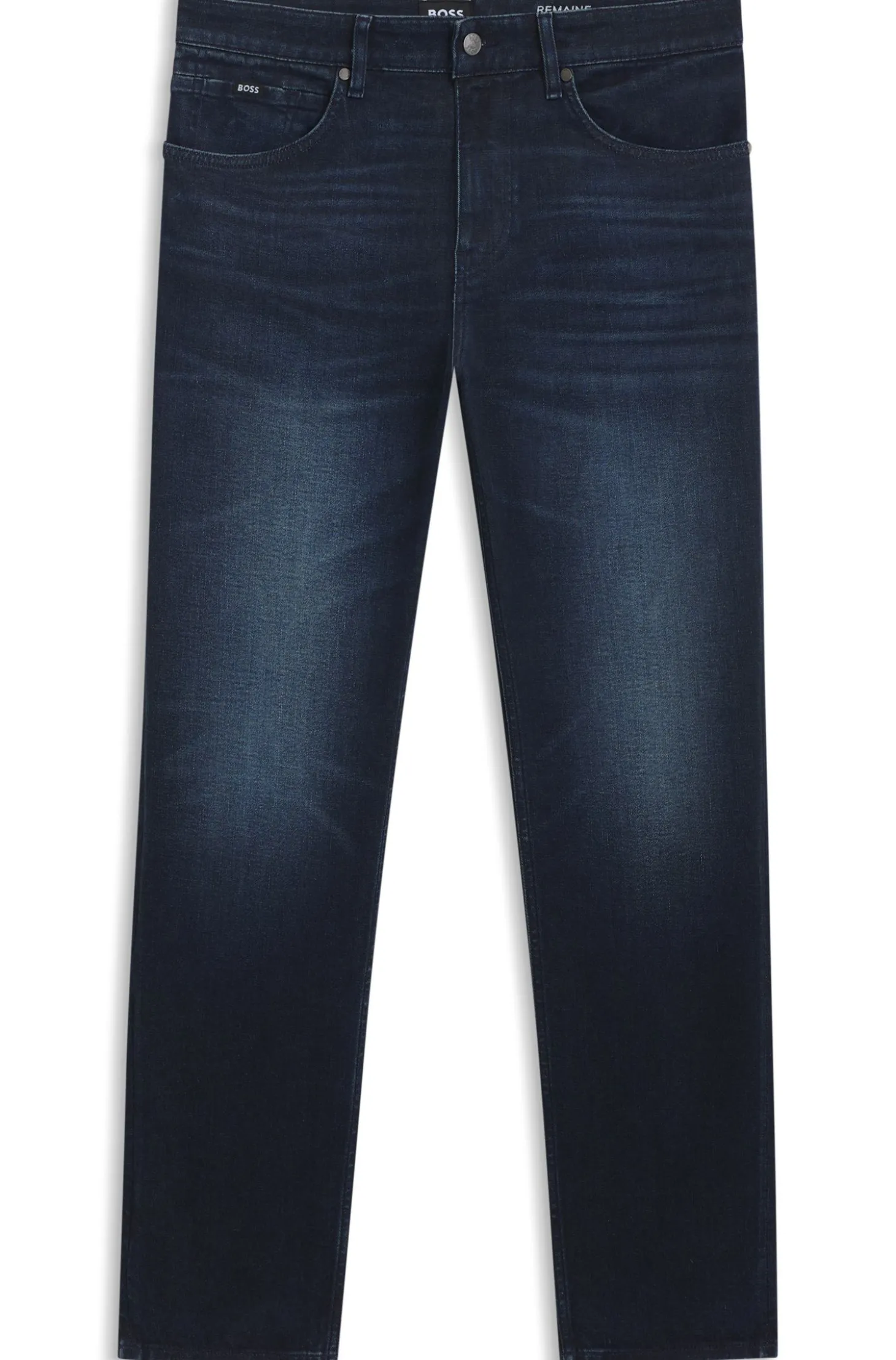 Maine regular-fit jeans in dark-blue extra-soft denim