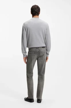Maine regular-fit jeans in grey comfort-stretch denim